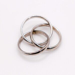 Trinity Silver Linked Ring